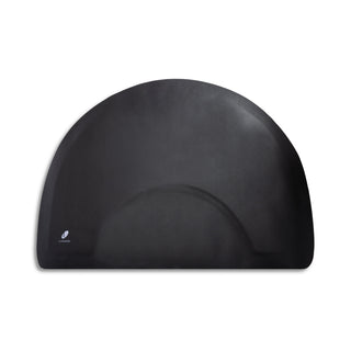 Half-circle mat with round depression